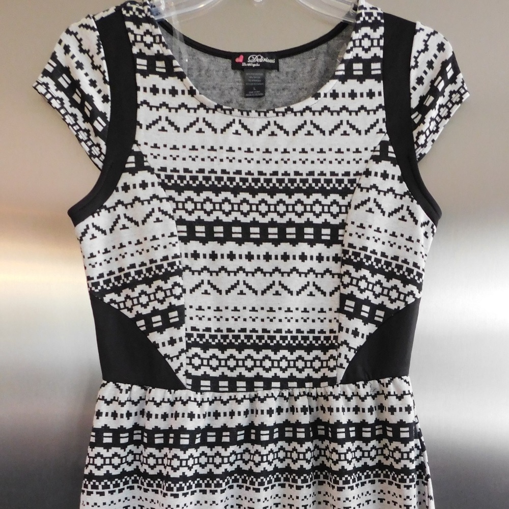 Delirious Black & White Dress